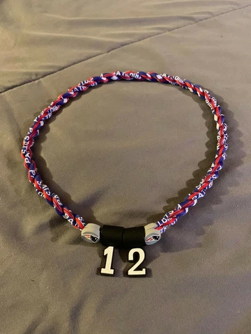 New England Patriots TOM BRADY #12 Double Rope Team Necklace 22" FAST! FREE! Cover