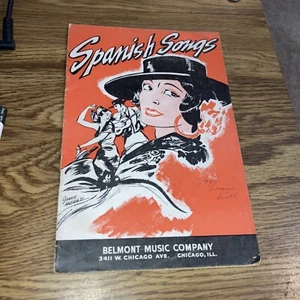 Belmont Music Company Songbook Booklet Spanish Songs, 1937 - Picture 1 of 5