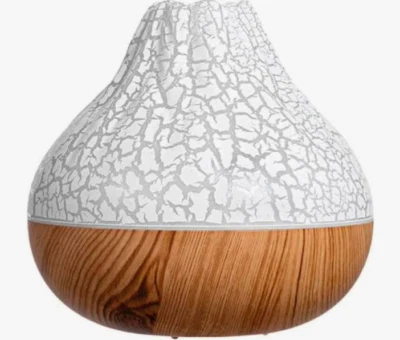 Elektrischer Diffusor & Luftbefeuchter 300ml LED-Licht 7 Farben Weiß - Bild 1 von 4