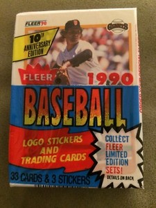 1990 Fleer Baseball Card Cello Pack Don Robinson (Top) Stan Javier (Back)