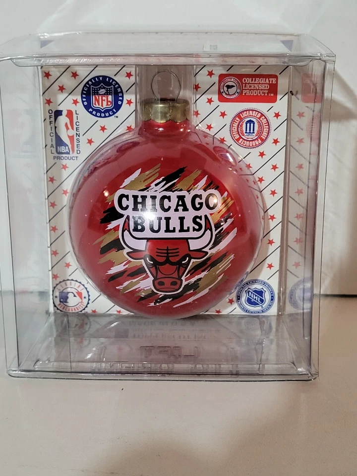 Vintage 90s Chicago Bulls NBA Ornament - Official Licensed Product