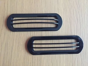 GLOSS BLACK SIDE INDICATOR LIGHT MARKER COVER FITS FREELANDER 2 DISCOVERY 3 4 - Picture 1 of 1