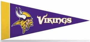 Minnesota Vikings Felt Mini Pennants, 4" x 9" - Licensed by Rico - Made In USA - Picture 1 of 1