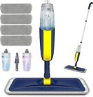 HOMTOYOU Microfiber Spray Dry Wet Mop For Cleaning Floors 2 Refillable Bottles
