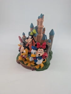 Disneyland Piggy Bank Plastic Mickey Minnie Mouse Donald Duck Goofy - Picture 1 of 7