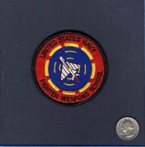 US NAVY FWS Fighter Weapons School Top Gun 3" Fighter Squadron Patch - Picture 1 of 1