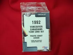 1992 VANCOUVER CANADIANS FLEER PROCARDS MiLB TEAM SET CHICAGO WHITE SOX SEALLED - Picture 1 of 4
