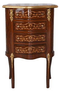 Antique Chest of Drawers Inlaid Cabinet Baroque Rococo - Picture 1 of 5
