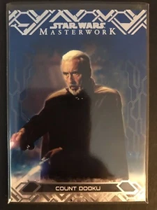 2017 Topps Star Wars Masterwork #6 Count Dooku BLUE - Imagen 1 de 1