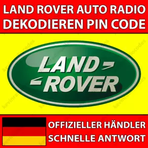 ✅LAND ROVER RADIO DEKODIEREN PIN CODE FÜR ALLE MODELLE BECKER VISTEON M SERIES✅ - Bild 1 von 4