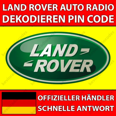 ✅LAND ROVER RADIO DEKODIEREN PIN CODE FÜR ALLE MODELLE BECKER VISTEON M SERIES✅ - Bild 1 von 4