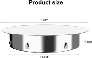 Kaminlochdeckel Edelstahl Schornsteinabdeckung Ø150mm Rohrabdeckkappe Rohrkapsel - Bild 1 von 11