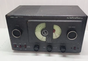 Vintage Hallicrafters Model S-38 Krótkofalowy odbiornik radiowy AM z selektorem pasma - Zdjęcie 1 z 23