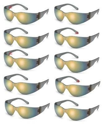 Paquete de 10 pares/caja Gateway Starlite rojo espejo gafas de seguridad Sun Z87+ al por mayor Foto 1 de 4