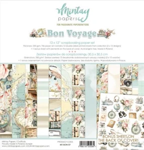 New Mintay Papers 12 x 12" Paper Pad - Bon Voyage - Picture 1 of 1