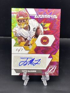 2021 Zenith Football Terry McLaurin Z-Graphs Auto 1 Of 1 1/1 #ZG-TM Commanders