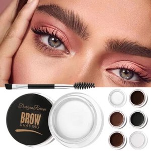 Eye Brow Tattoo Tint Dye Gel Eyebrow Cream With Brush Waterproof Long Lasting - Picture 1 of 18