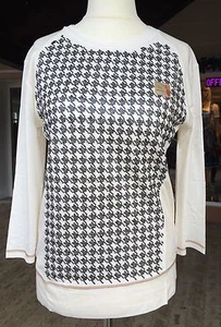 Sportalm Shirt, offwhite, Rick Castle, Hamptons Delight, Gr 40 Hahnentritt long - Bild 1 von 6