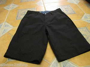 Men's Volcom walk casual shorts pin stripe black surf skate brand 28 NEW NWT - Picture 1 of 3