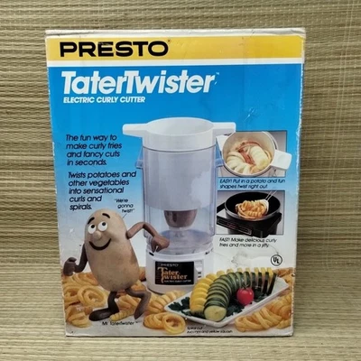 1990 Presto TaterTwister 02930 Electric Curly Cutter Model 21-156 Vintage - Image 1 of 4