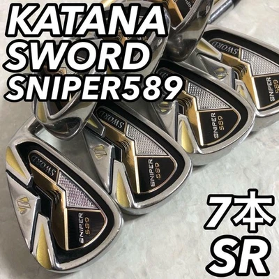KATANA Sword Sniper 589 Irons #6-9,Pw,Aw,Sw(7Clubs)/Carbon/Flex:Stiff Regular - Image 1 of 4