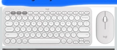 Logitech Pebble 2 Combo for Mac, Wireless Keyboard and Mouse Tonal White - Image 1 of 4