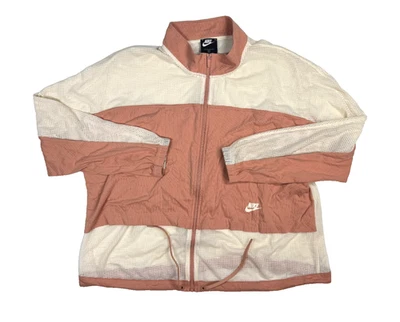 Chaqueta de malla NIKE Sportswear para mujer NSW oro rosa/marfil pálido talla 2X Foto 1 de 4