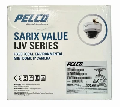 Pelco / Motorola Sarix IJV522-1ERS Fixed Focal Environmental Mini Dome IP Camera - Image 1 of 4