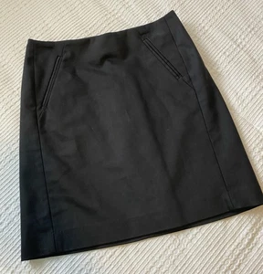 Ann Taylor LOFT - Women's Pencil Skirt, Front Pockets, Black, Size 0P - Picture 1 of 2