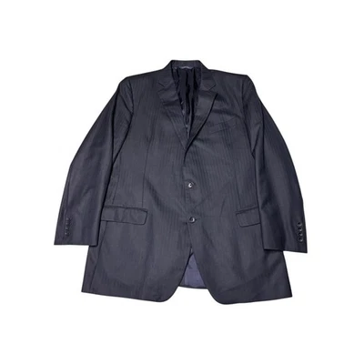 Brooks Brothers 1818 Fitzgerald Mens Black Herringbone  Blazer Size 46L - Image 1 of 4