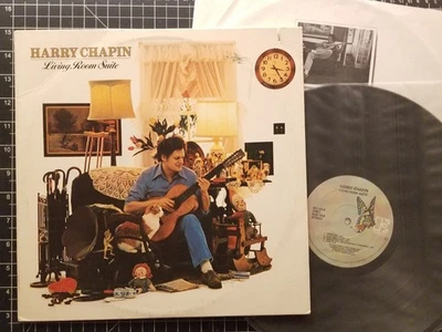 HARRY CHAPIN Living Room Suite LP 1978 VG+/VG+ 1ST PRESS w/ LYRIC INNER Vinyl - Image 1 of 4