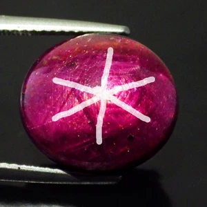 7.71 Cts Romantic Round (10 x 10) Natural Six Rays Red Star Ruby Loose Gemstones - Picture 1 of 7