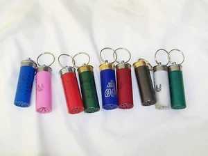 REAL Shotgun Shell Bullet Keychain Gun Case Zipper Pull Handle Skeet Hunter Trap - Picture 1 of 29