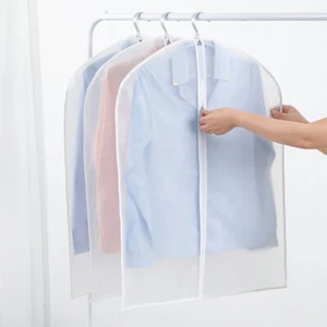 2/5/10 Clear 40" Plastic Hanging Garment Bags for Clothes Storage Suits Dresses - Picture 1 of 9