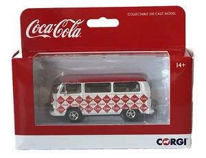 Corgi Coca-Cola VW Campervan 1960's 'Diamond' diecast metal model #CC02745 - Picture 1 of 5