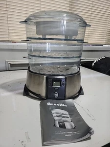 Breville Healthsmart Digital Food Steamer BFS600XL Stackable Trays & Manual - Picture 1 of 6