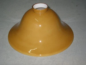 LAMPENGLAS  HELMFORM  20CM  COGNACFARBEN  NEU  ERSATZSCHIRM - Bild 1 von 1