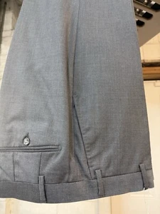 NEW Size 29 Men’s Medium Grey Dress Pant 100% Wool Super 150 Made In Italy R$275 - Picture 1 of 5