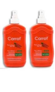 2x Carrot Sun Tanning Oil Spray Maximum Browning In One Day 200ml Tanning Spray - Picture 1 of 7