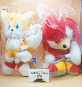 [2er Set] SEGA SANEI Knuckles & Tails Plüsch Puppe SONIC THE HEDGEHOG NEU - Bild 1 von 12