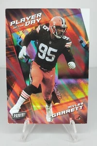 2021 Panini Player of the Day Myles Garrett #45 Foil Flash Flame - Picture 1 of 2