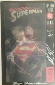Superman Forever #1 FIRMADO Alex Ross Brett Cría DF Certificado de Autenticidad 206/805 DC Lenticular - Imagen 1 de 2