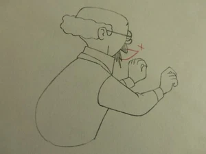 Tintin - Belvision 1959 Original/Unique Animation Drawing - Calculus Twiddling - Picture 1 of 3
