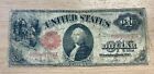 1917 One Dollar $1 Bill Large Size United States Note Red Seal Circulated