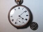 Vintage Old "ORTA" Open Face Men's Silver Pocket Watch, running, needs clean