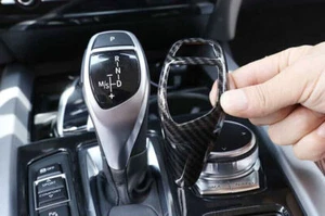 For BMW F20 F21 F22 F23 Carbon Fiber Style Gear Shift Knob Shifter Lever Trim - Imagen 1 de 6