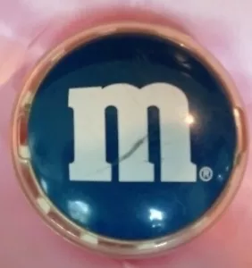 Vintage Blue M&M Clip-On Belt Candy Dispenser by CAP TOYS - Picture 1 of 4