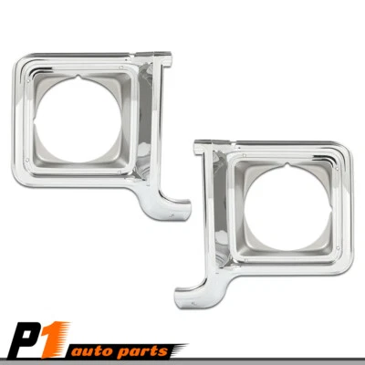Headlight Trim Bezel Chrome Silver Driver Passenger Fit For Blazer Pickup Jimmy Foto 1 de 4