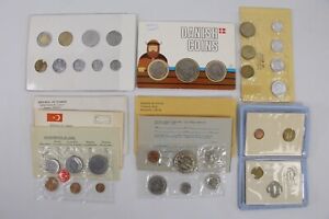 Lot of 6 European & Middle East World Coin Sets