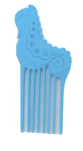 Vintage Barbie 1987 1988 Island Fun Seahorse Light Blue Comb Brush 80s 1980s Toy - Picture 1 of 5
